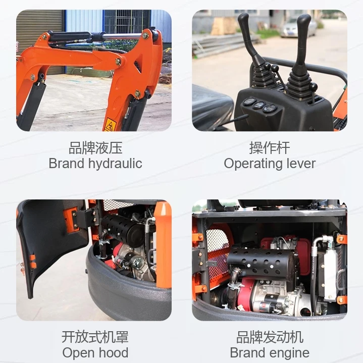 FRSTEC-W13,15, small mini hydraulic excavator used for farmer engineering mining agricultural use