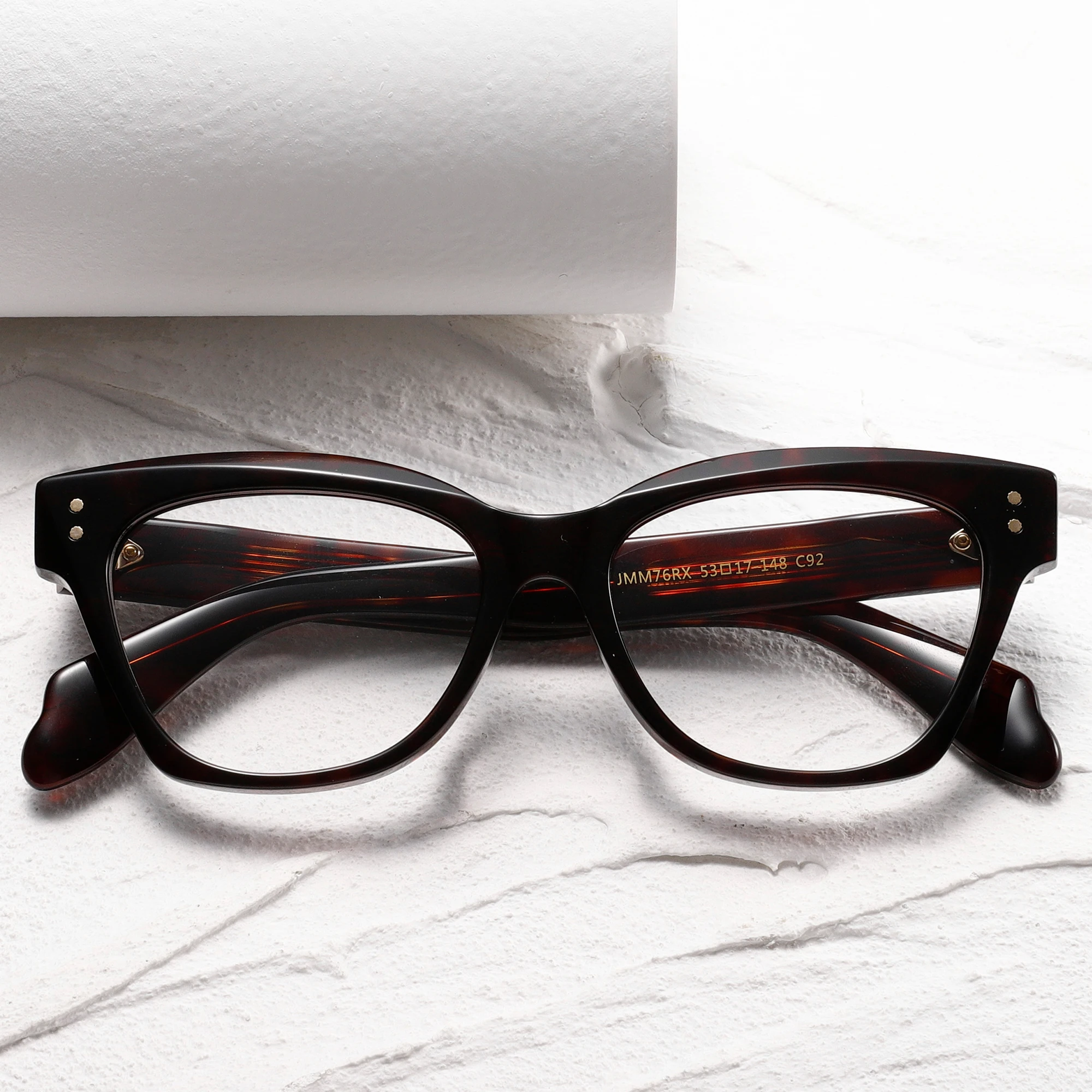 JMM76RX Shenzhen wholesale vintage classic acetate frame glasses custom logo for men and women optical frames