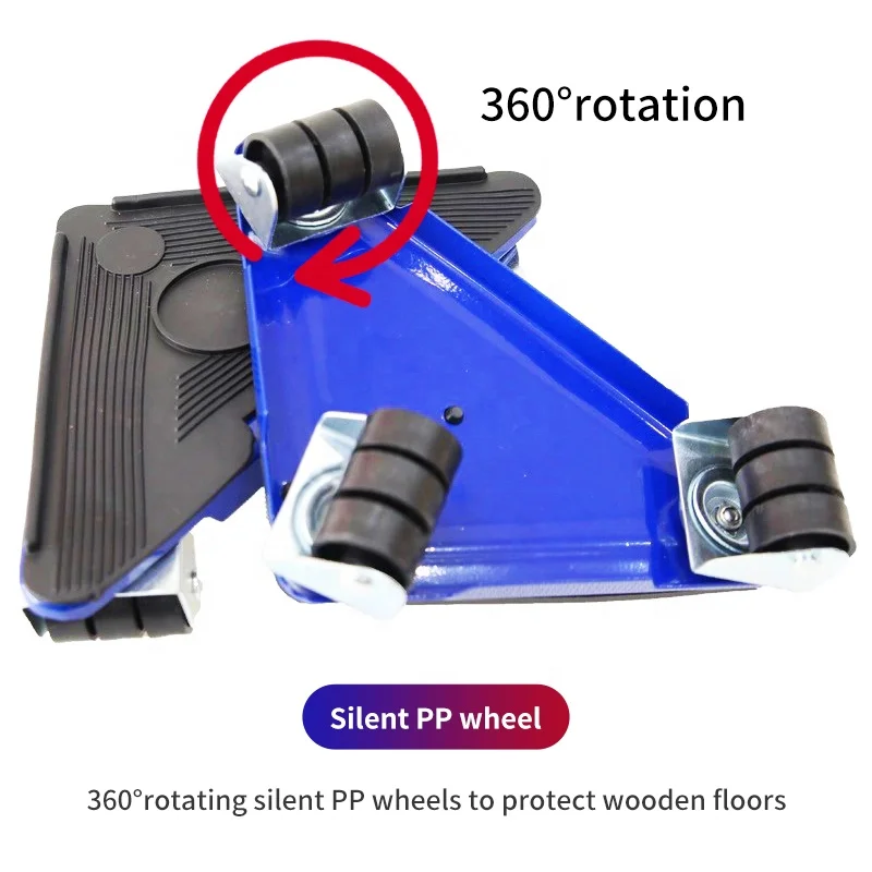 Upgrade Reusable Sliders Roller Tools Moving Furniture Lifter with 4 Pcs Mover Roller Furniture Mover for Heavy Furniture