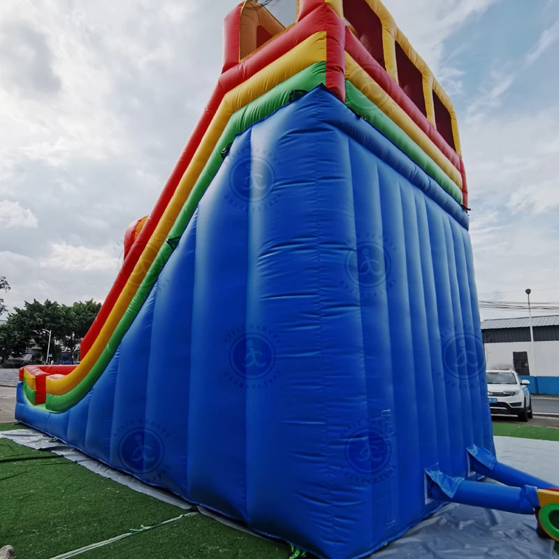 2023 Factory Wholesale Kids Amusement Park Equipment Inflatable Water Slides Three Lane Wet Slide For Sale