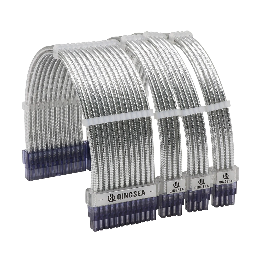 Комплект удлинителей для блока питания ATX 18awg/16awg 30 см 24 контакта CPU4 + 4p PCI-E 6 2p кабель