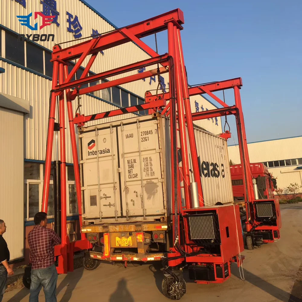 40ft container Lifting Mobile Gantry Crane for station