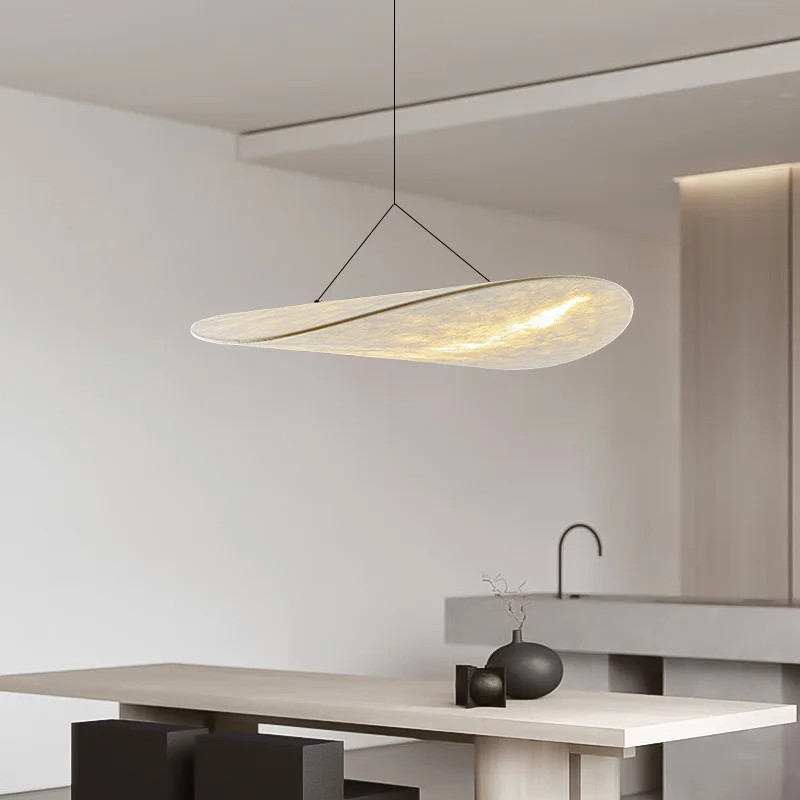 Wabi-sabi designer silk living room chandelier new Chinese retro Zen homestay tea room bar chandelier new