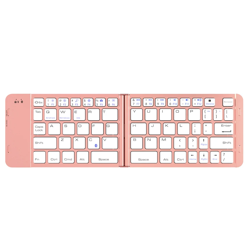 
China Factory Mini Folding Chocolate Keys Wireless Desk Computer Keyboard 