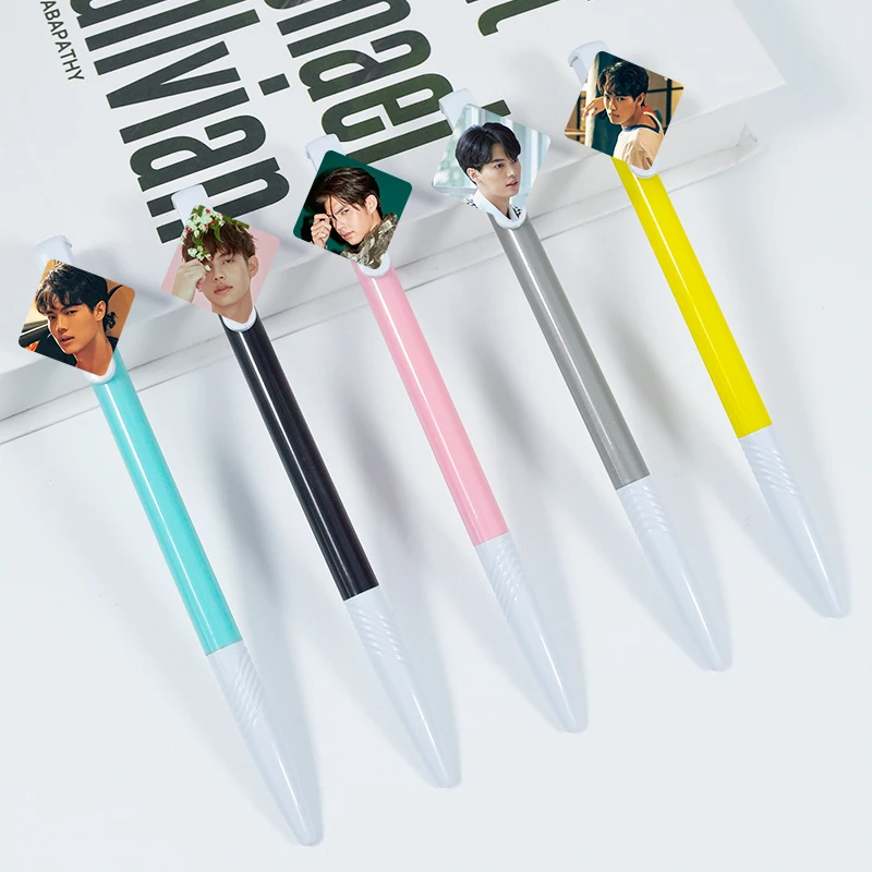 Thai idol character design BRIGHTWIN DEW 0.5 blue gel pen signature pen student writing gift office pen