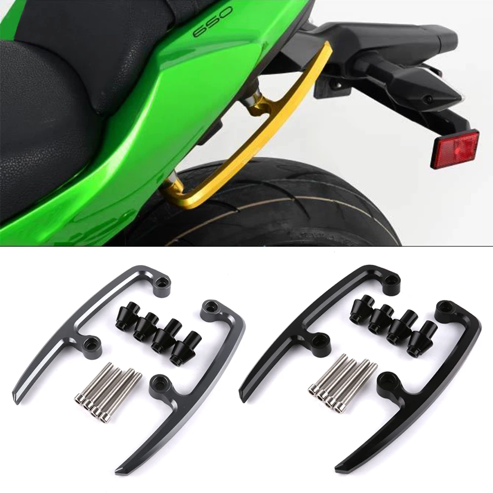 Задний подлокотник для мотоцикла из алюминиевого сплава пассажирский захват Kawasaki Z650 запчасти гоночные