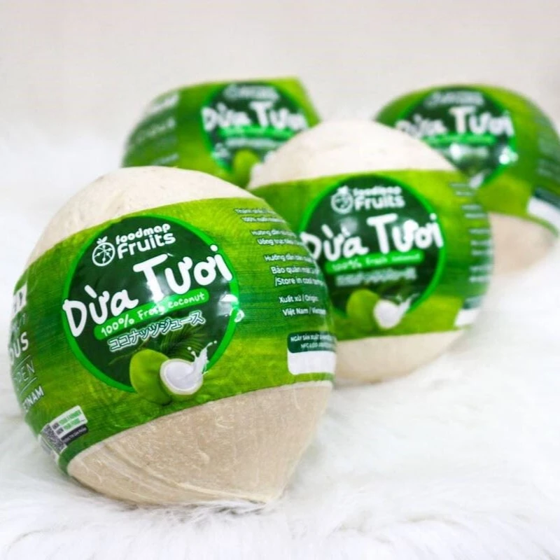 FRESH YOUNG COCONUT VIETNAM GREEN Premium WHITE  Fresh Coconuts Tropical Shell SWEET Style Packing Organic Coconut