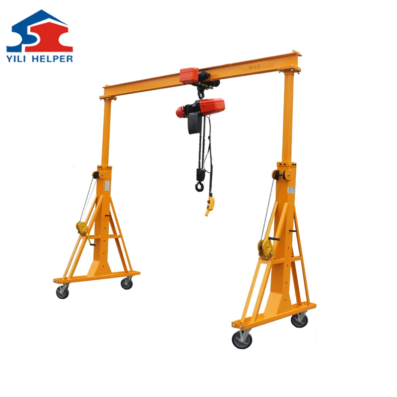 Winch Mobile Crane Outside Small Construction Equipment