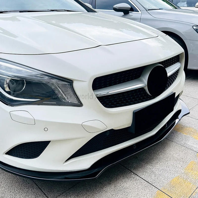 Auto universal Accessories ABS Plastic car Front Bumper Lip For Benz CLA C117 Pre production 2013 2014 2015