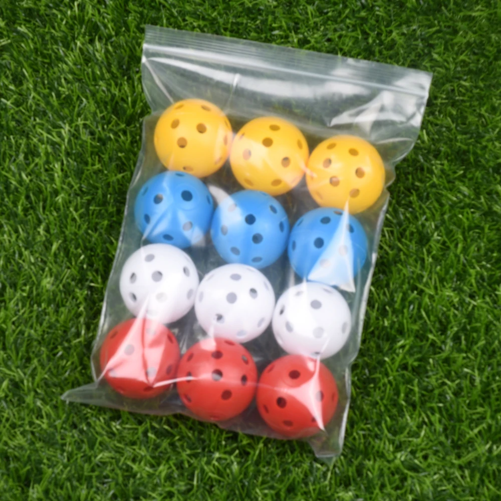 Durable  outdoor professional game  pickleball balls 40 holes plastic logo color custom pickleball balls