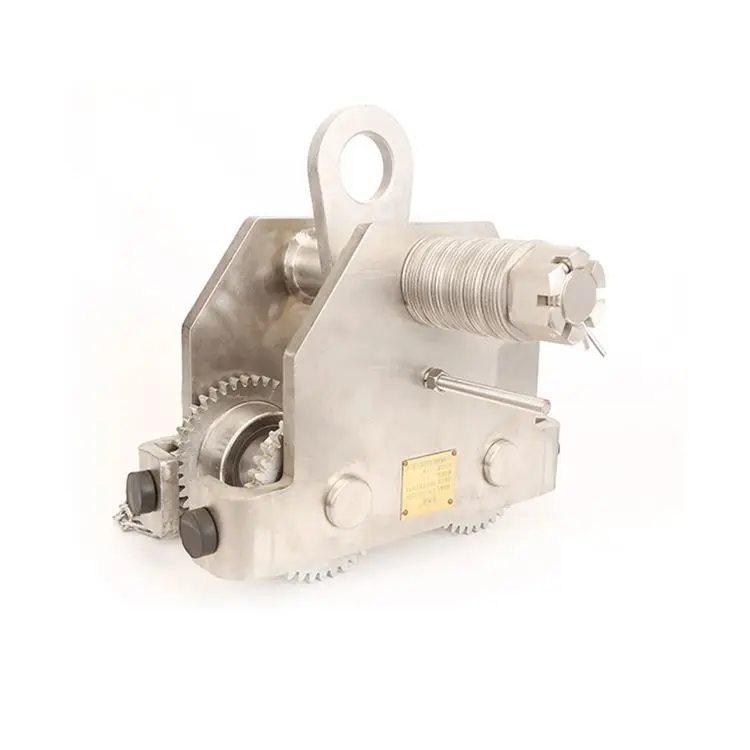 High strength multifunctional manual Stainless Steel beam Geared Chain Trolley