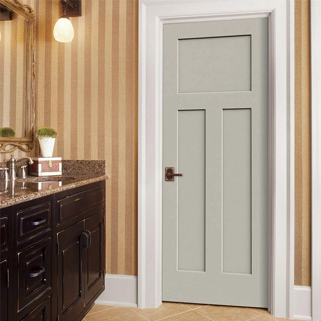 DAIYA Wooden Doors Design Modern Matte Lacquer Interior Flat Glass Door pvc bedroom door prices