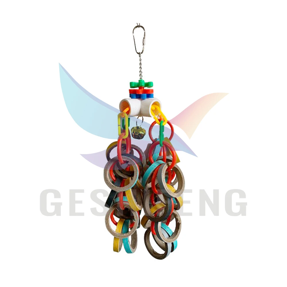 Colorful Bird Chew Toy Bite-Resistant Natural Materials Pet Chew Toys for Bird Parrot