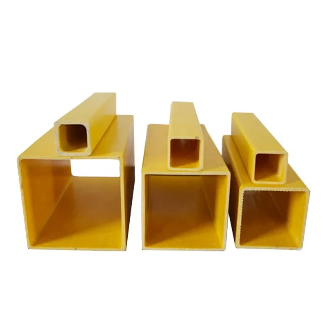 Fiberglass Building Material I Beam Channel Steel Square Rectangle Square Tube Round Pipe FRP Pultruded Profiles