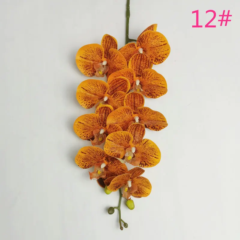 high quality artificial real touch silicone orchid