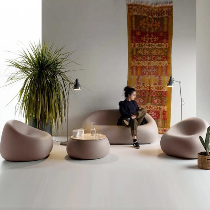 Y835 FRP Modern sofa table chair set outdoor or home furniture dining living/ balcony sofa table chairs