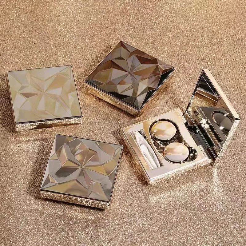 Wholesale Color Cosmetic Fashion Design Contact Lens Case box Accessories