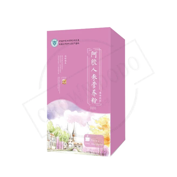 
Nourishing blood-donkey-hide gelatin ginseng nutrition powder solid drink 