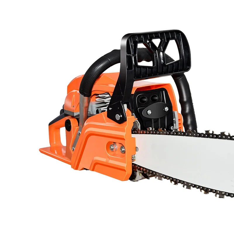 Strong gas powered chainsaw with 20 inch bar tree cutting machine for garden