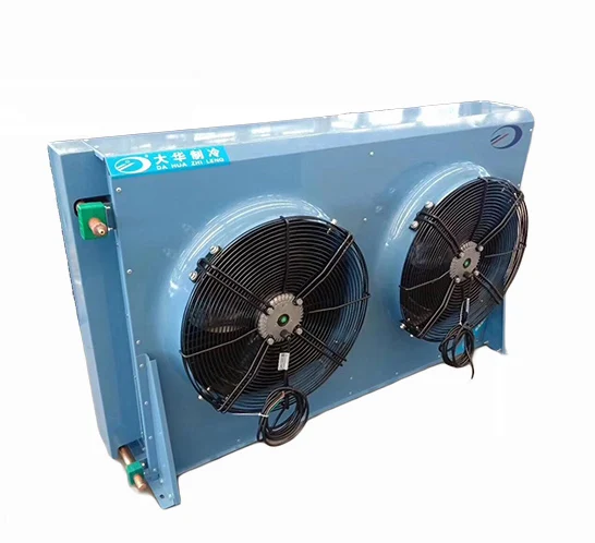 Heat exchanger Hot Sale Copper Tube Air Cooled Condenser with four fans For Cold Room refrigeration Condenser