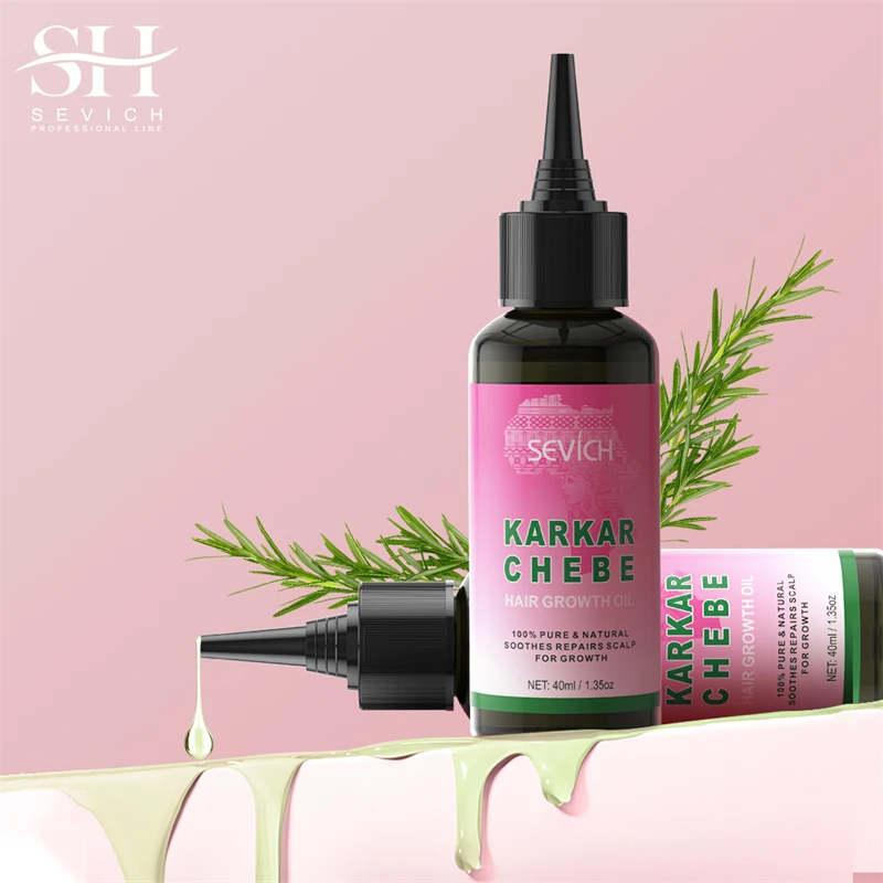 Best Hair Growth Rosemary Oil Veganic Natural Thickening Repairing Nourishing Chebe Oil for Hair Product