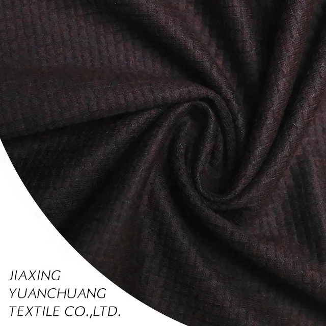 Модная вязальная пряжа, шерстяная ткань, шерстяная ткань, окрашенная ткань, вафельный стиль для одежды