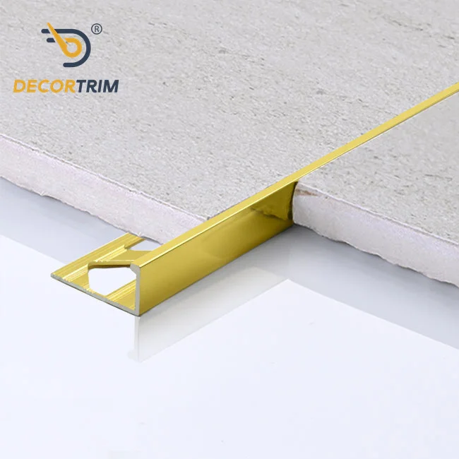 Prolink Metal Custom Factory Ceramic Wall Corner Edge 10mm L Shaped Corner Strip For Tiles Metal Aluminium Profile Tile Trim