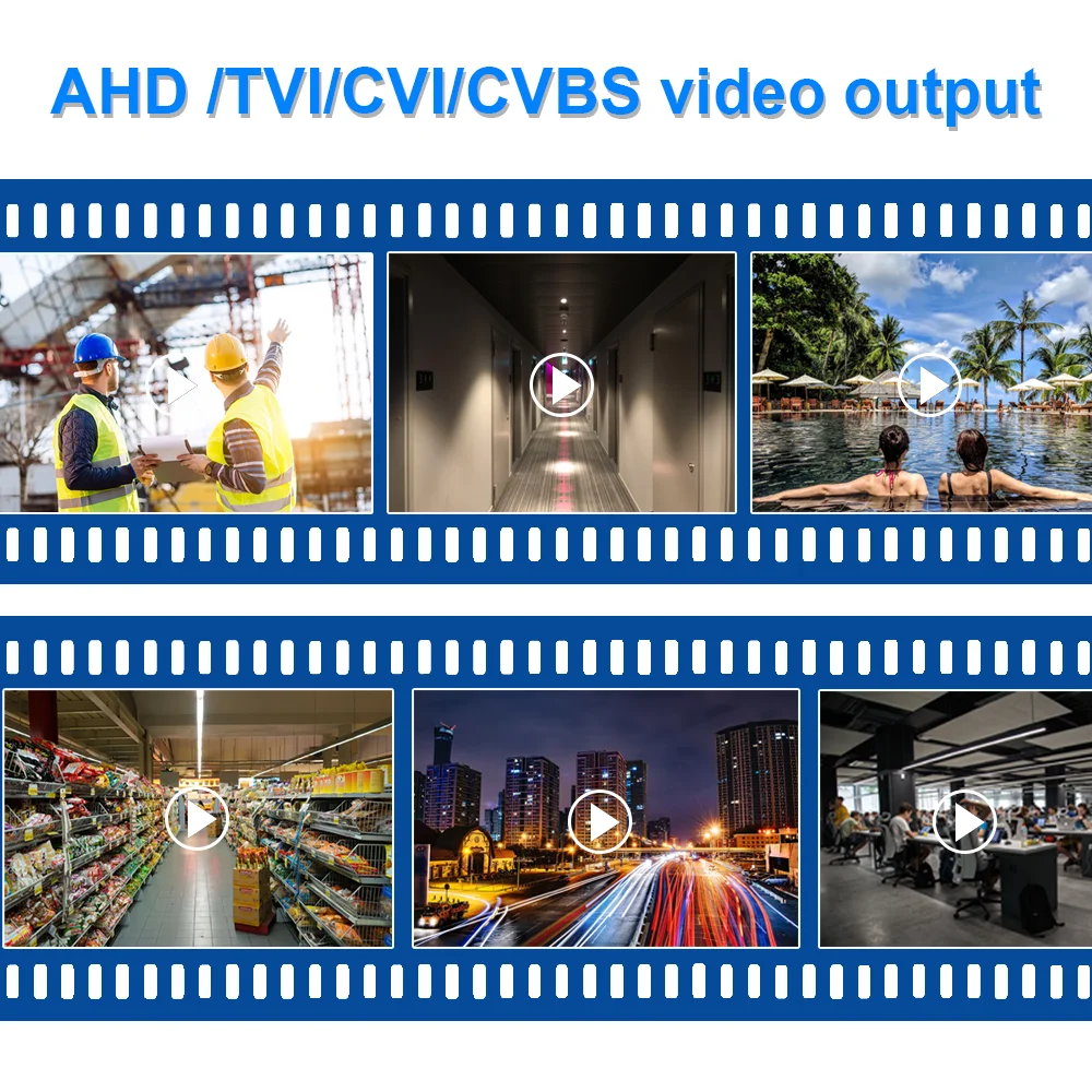 Anxinshi бренд ahd цилиндрическая камера 2 Мп Ночная цветная Поддержка tvi cvi