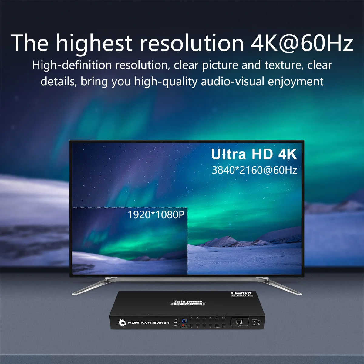 TESmart Chinese Manufacturer Sale Hdmi 16 Port Kvm Switch With One Monitor