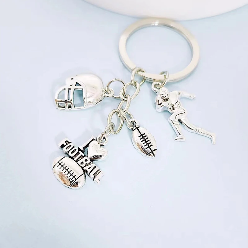 Wholesale I Love Baseball Softball Bat Hat Glove Metal Sports Key Chain Bag Car Key Chain (KA001)