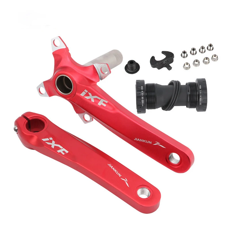 Bicycle Crank Set IXF  Aluminum Alloy 170mm 104 BCD CNC ultralight Crank Arm MTB/Road Bike Crankset