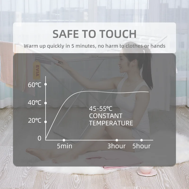 EVIA Luxury Eco-Friendly Practical Home Convenient Compact Portable Clothes Dryer