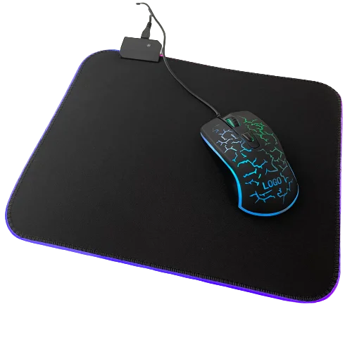 Custom logo large size xxl colorful led rgb lighting anti-sl gaming mouse pad