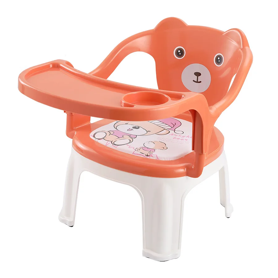 Детская спинка маленькие стулья Маленькие Табуретки ремни против падения звон еда с обеденными тарелками спинки называемые стульями
