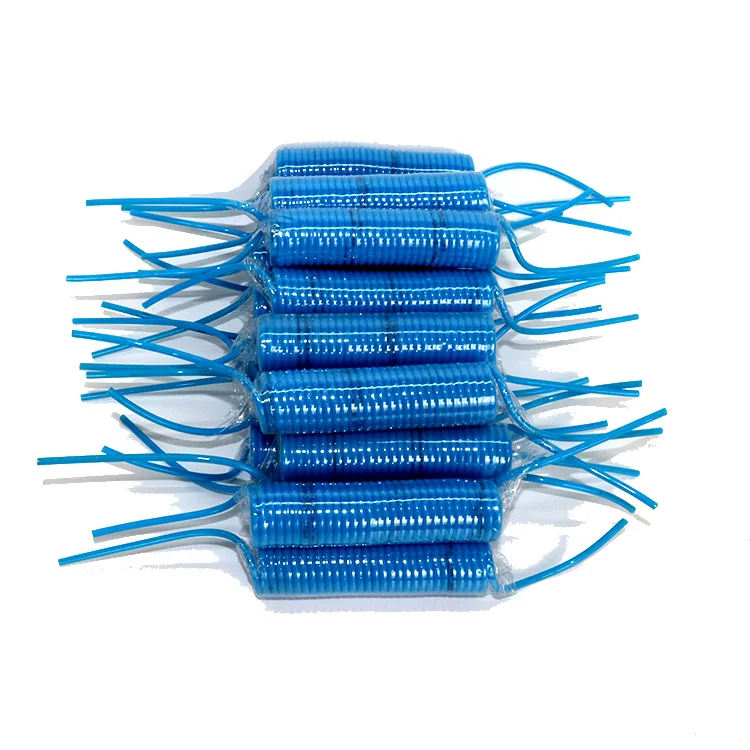 
4mm China Supplier Professional Coiled Auto Pneumatic TPU Spring Hose Polyurethane Spiral Air Hose PU Coil Hose 