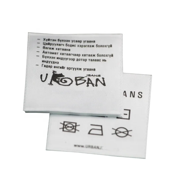 Printing Mark Custom High-density Colour Custom Any Size Clothing Mark Wash Mark For Clothing Custom Printing Labels