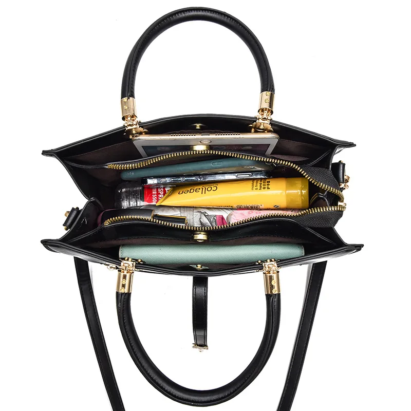 Fashion handbag for women large capacity simple trend woven lady shoulder bag hand bags