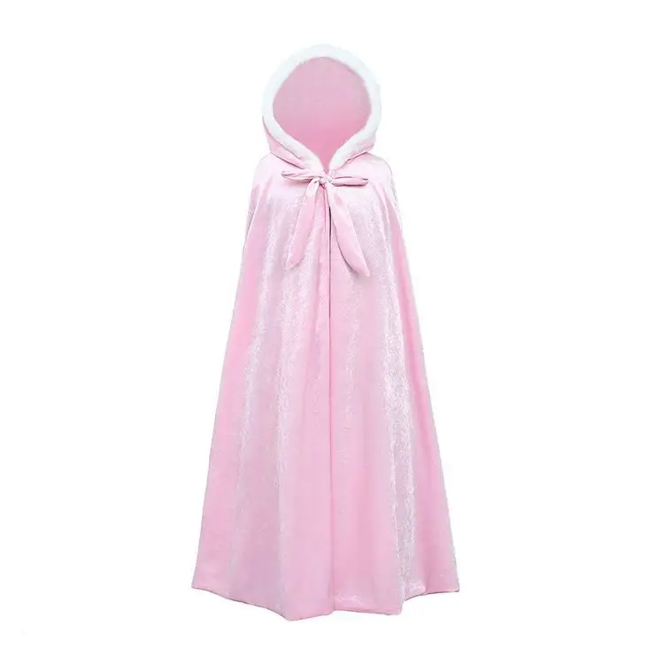 MKMN  Cos dress long Cloak hoodie girl party costume cosplay anime Halloween Cape Dress pari dress for baby girl