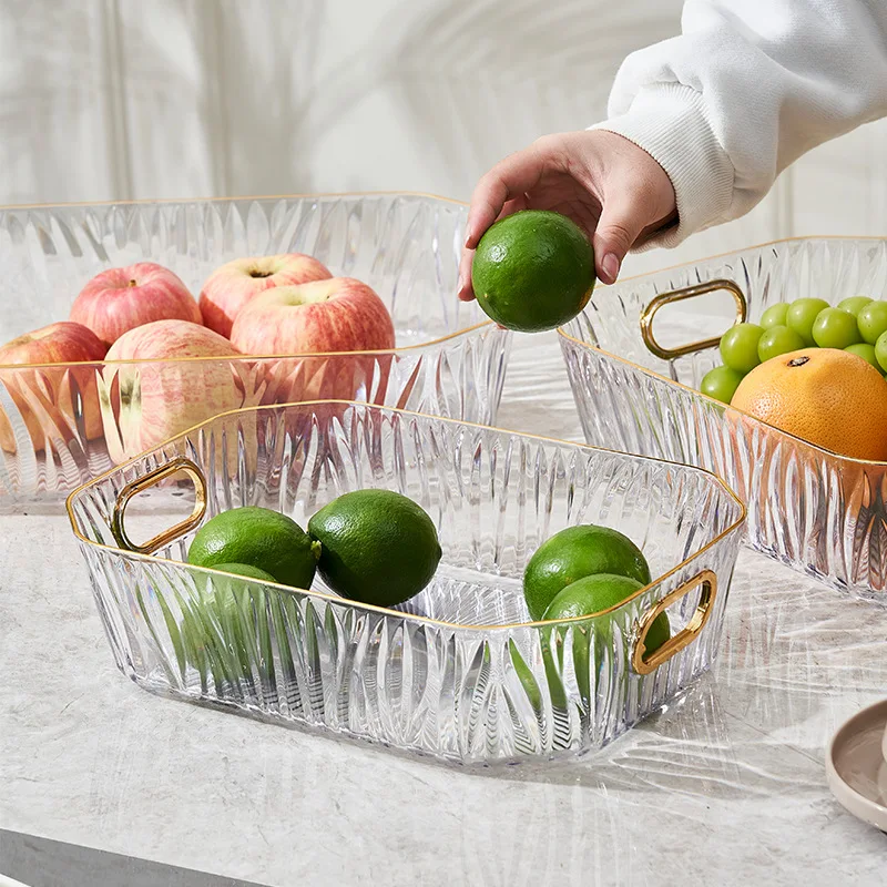 Creative Square Trays Multi-Purpose Home Decor Storage Organizer for Snacks Fruits Jewelry Perfume Cosmetics and Other Items