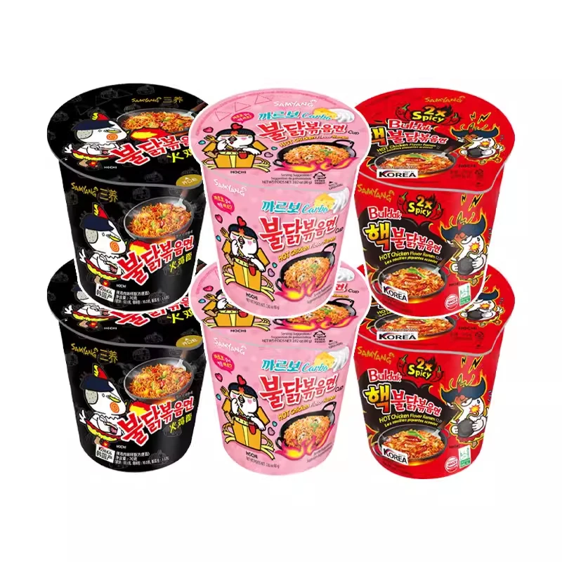 Korean Ramen Bagged Spicy Instant Noodles Hot Exotic Snacks Fried Processing Type Turkey Instant Food