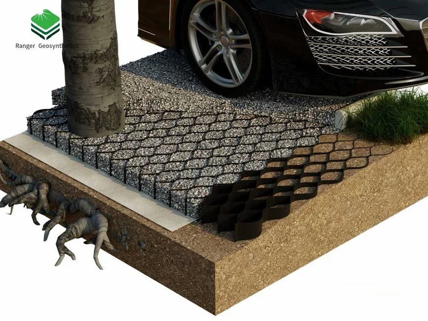 100mm hdpe  geocell for road construction