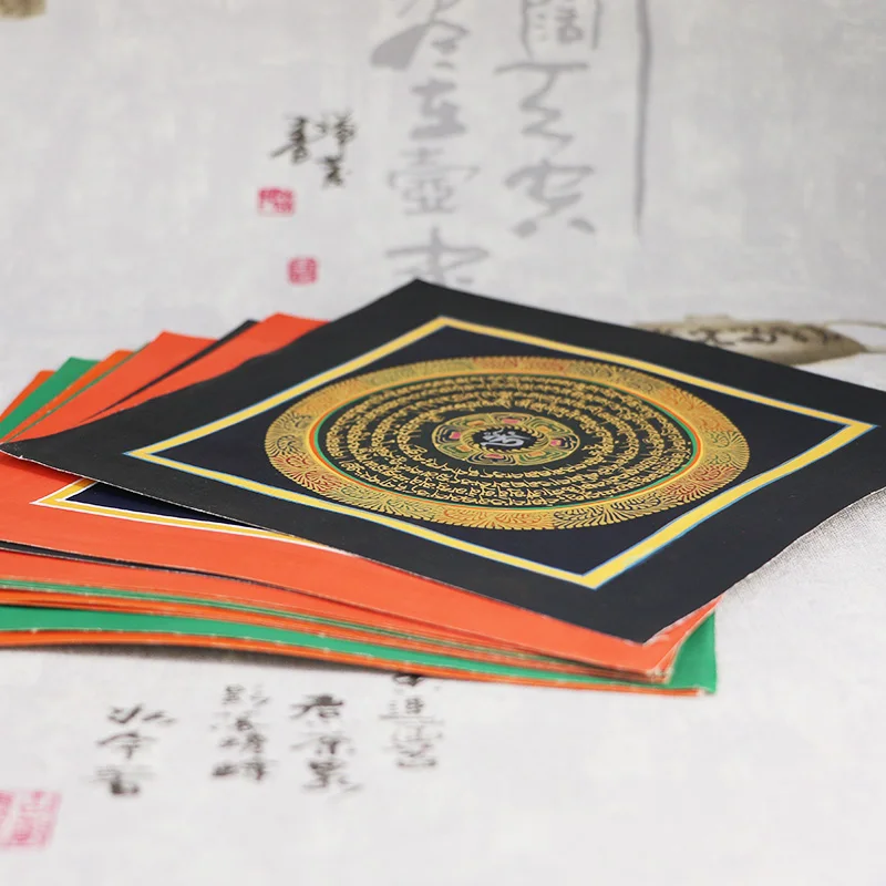 The Tibetan Buddha handicraft Thangka 35*35cm