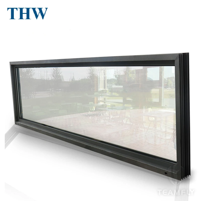 THW Popular Soundproof top Window Big Fixed Window Customized Modern Specifications Aluminium Windows Floor To Ceiling Window