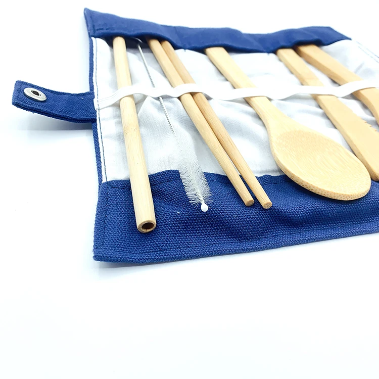 Wholesale  Bamboo Wood Knife Spoon Fork Cutlery utensil Set