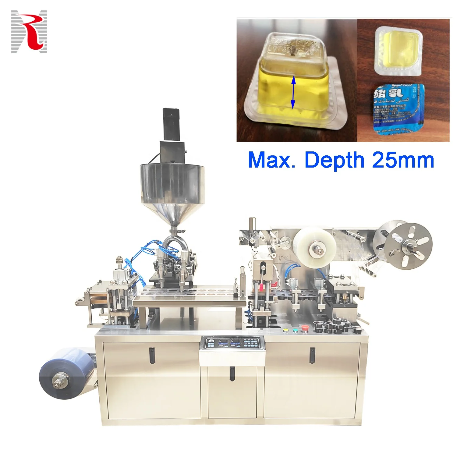 New Patent DPP Series Automatic Sauce Chili Sauce Peanut Butter Ketchup Paste Aluminum Plastic Liquid Blister Packaging Machine