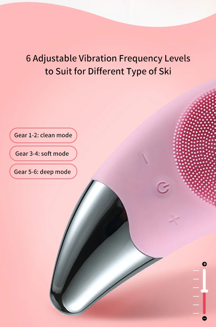 2021 2022 Mini facial brush electric rotate wash silicone facial cleansing brush