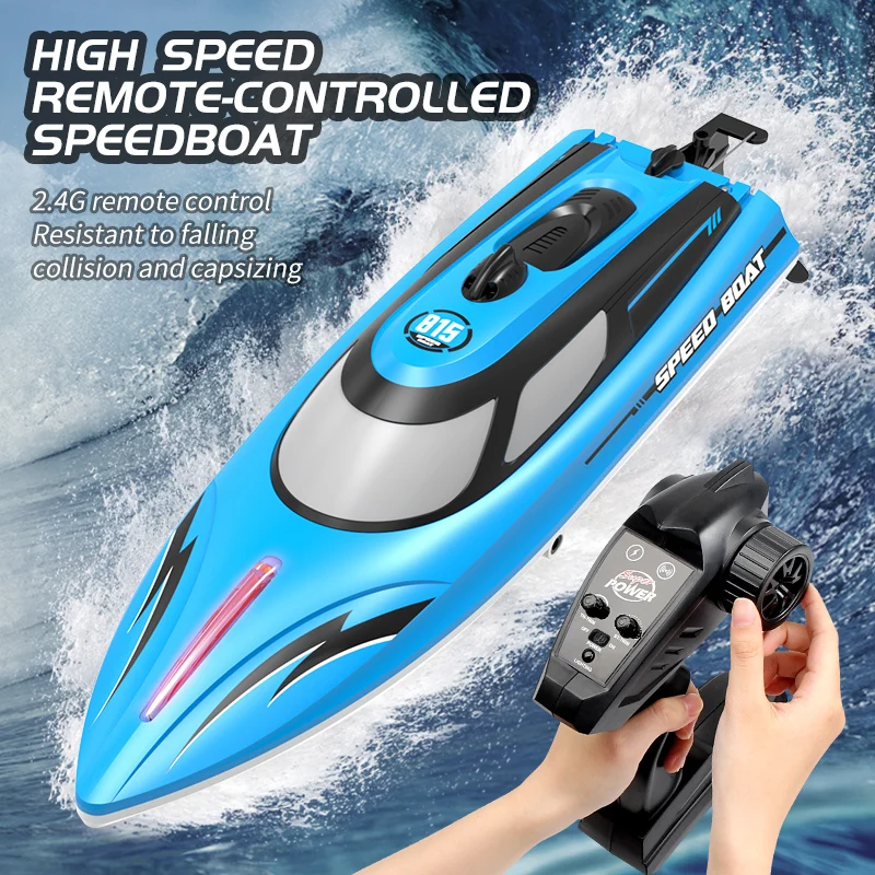 HJ815 High Speed Rc Racing Boat 2.4GHz 25KM/H 150M Control Distance Rc Fast Ship Toys with Water Cooling System