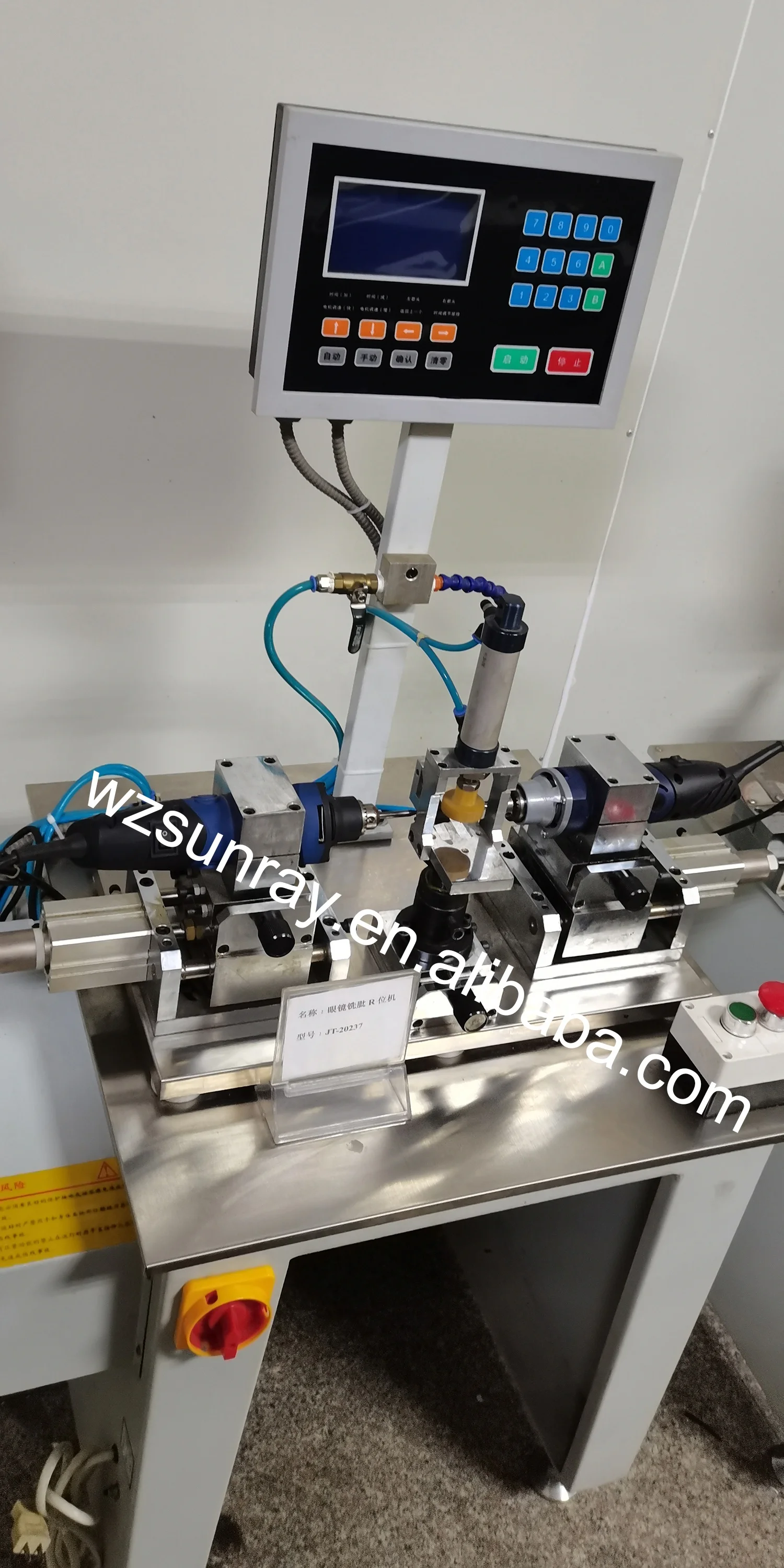 Машина для изготовления очков металлическая ацетатная оптическая оправа фрезерная машина завод по производству нового продукта