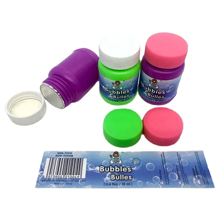 0.6oz/18ML Bubble Water Bubble Solution Refill Liquid Concentrate Bubbles Solution For Kids