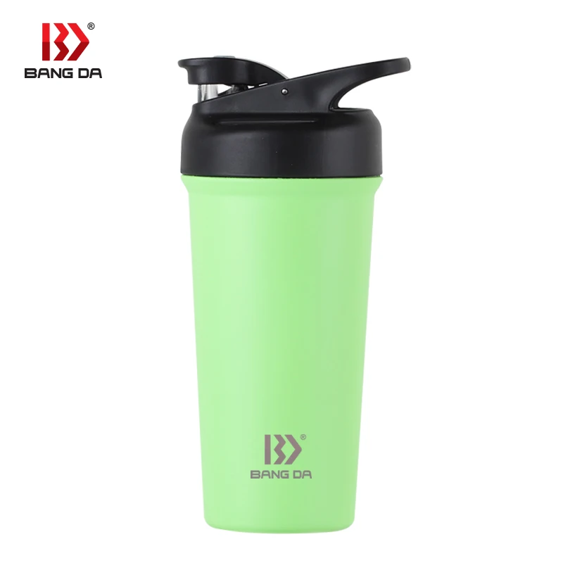 Bangda Wholesale OEM 24 ounce 720ml pre workout blenders ss shaker bottle for protein shake